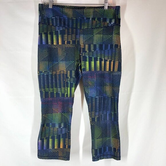 Patagonia Multi Colored Cropped Leggings Size L - Picture 1 of 6